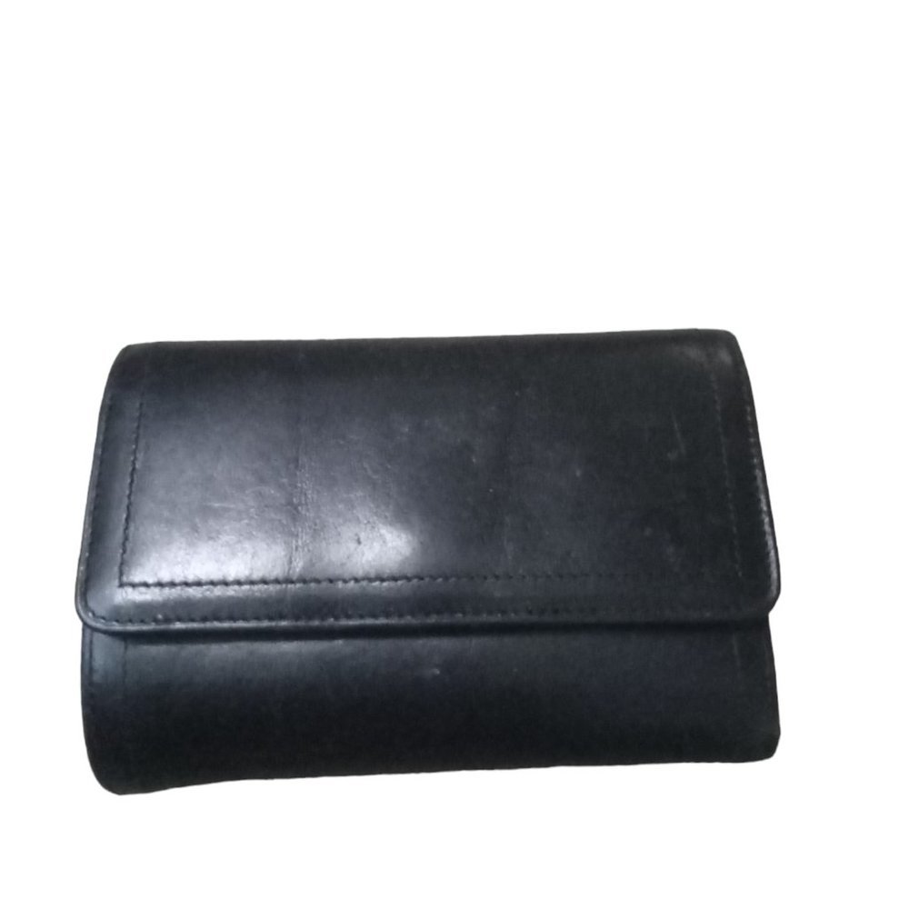 Black Leather Wallet by Monsac